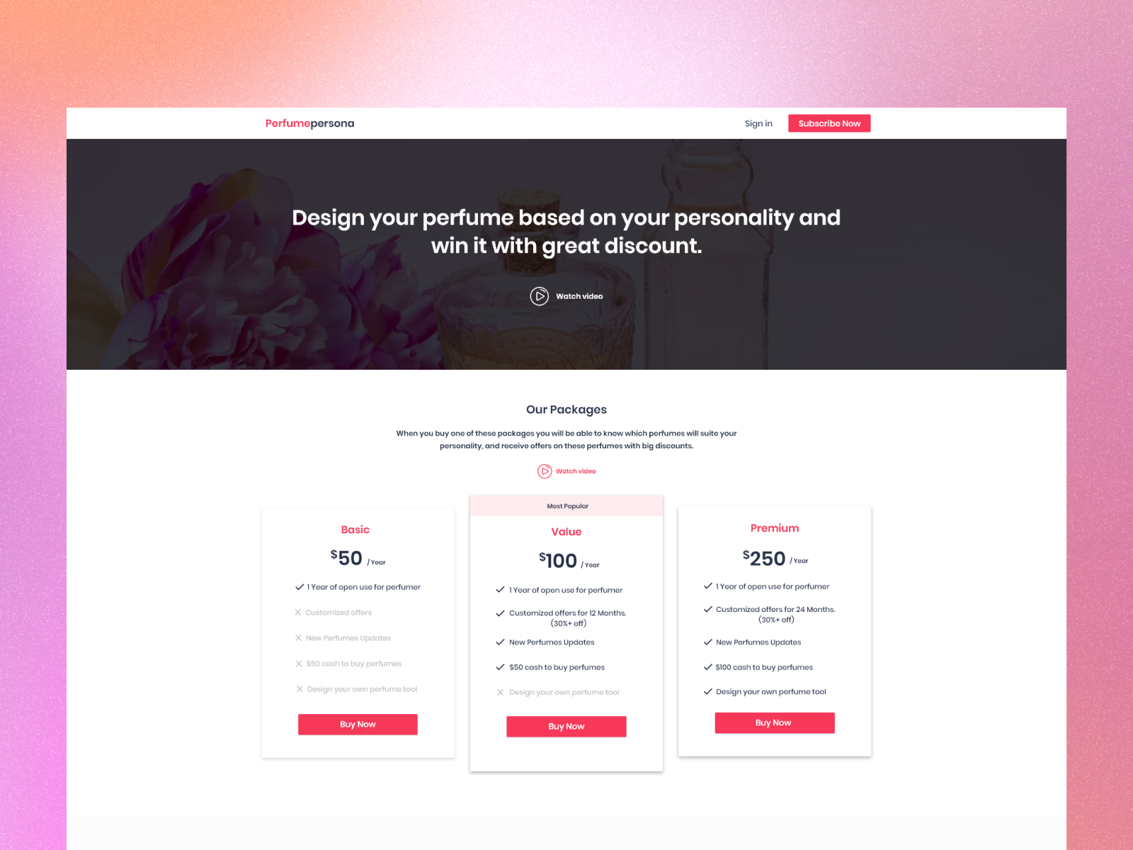 Example of Landing Page Design