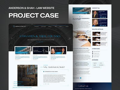 Anderson & Shah - Law website figma law uiux web design