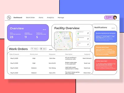 Facility Management Application app icon branding concept daily ui design graphic design illustration logo ui vector