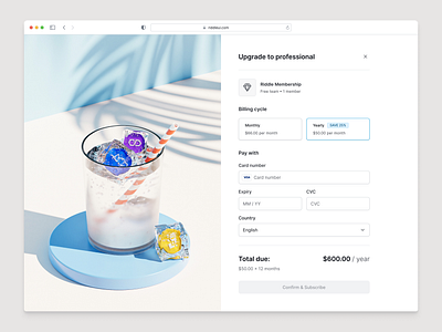 Checkout - Riddle UI checkout dashboard design design system figma figma design figma design system figma ui figma ui kit payment product design ui ui design ui kit ui library ux ux design