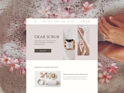 Self care shot design figma ui web