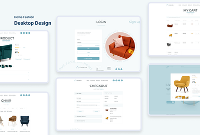 Home Fashion design ui webdesign