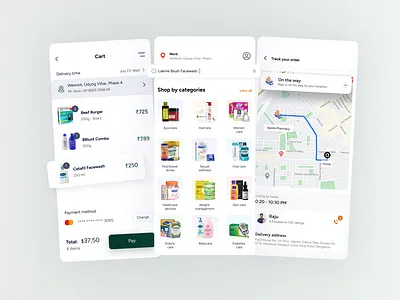 Daily needs - App concept app design ui