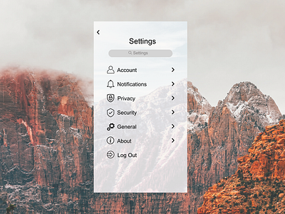 Daily UI 007 - Settings dailyui dailyui007 dailyuichallenge design graphic design settings ui