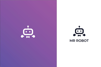 Mr. Robot logo brand identity branding graphic design logo logo design logotype modern logo robot software tech vector