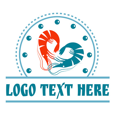 mockup of your logo fish company branding creative design fish logo graphic design icons illustration image logo shrimps shrimps logo vector