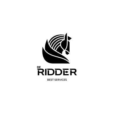 De Ridder - logo design animal animal logo branding hours icon line art logo minimal minimal logo