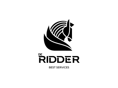 De Ridder - logo design animal animal logo branding hours icon line art logo minimal minimal logo