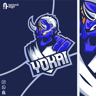 YOKAI Mascot Logo Design branding graphic design logo