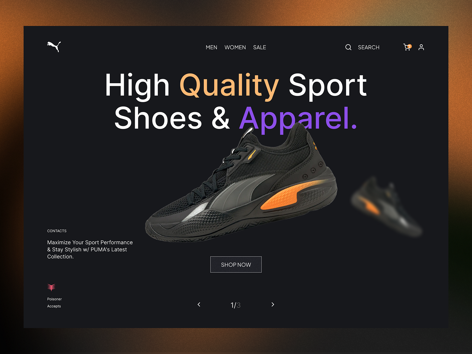 Exploration Sport Shoes Hero Section by Farhan Nur Fauzi on Dribbble