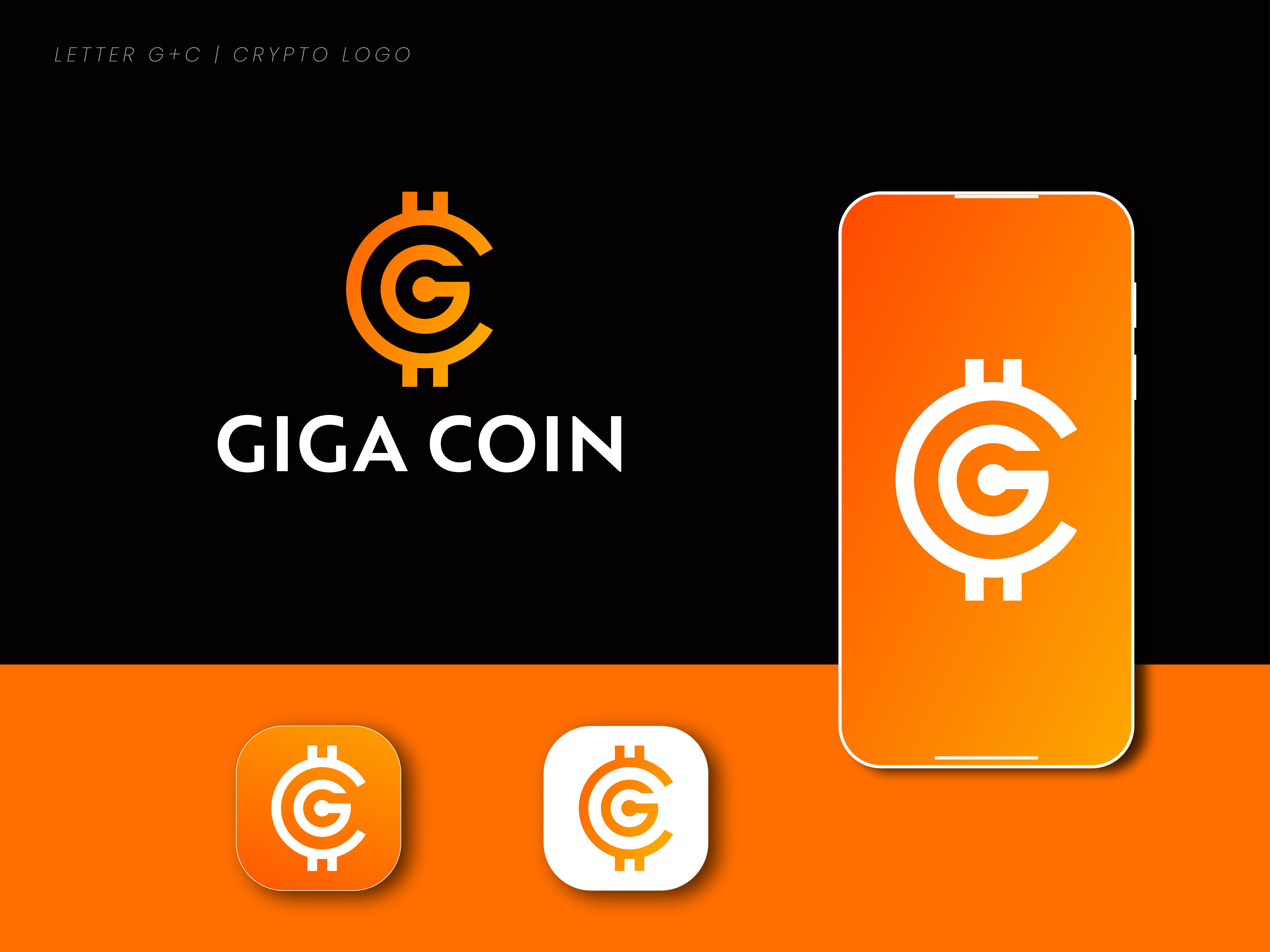GC modern minimalist crypto coin logo design (unused) by All Mamun Shamim  on Dribbble
