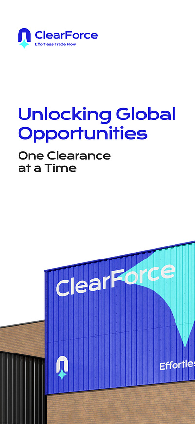 ClearForce Effortless Trade Flow 3d animation branding graphic design logo motion graphics ui