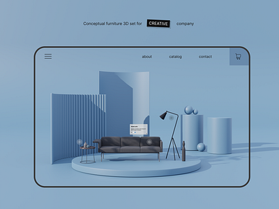 Conceptual 3d artwork 3d 3d modelling blender webdesign