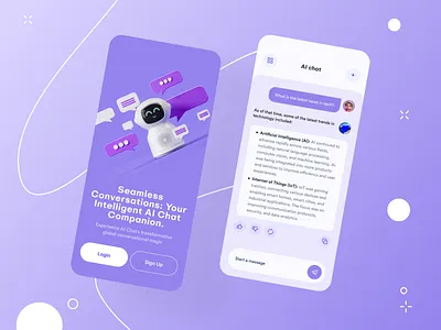 AI Assistant Mobile App ai ai chat android app app design artificial intelligence assistant bot chat chat ai chat bot chatgpt ios ios app mobile mobile app prompt ui uiux ux