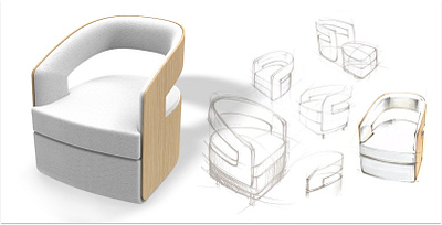 3D Furniture 3d design illustration