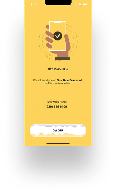 OTP VERIFICATION app design illustration ui ux