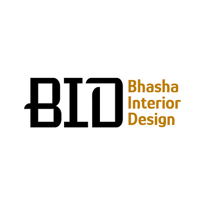 Bhasha interior design graphic design logo