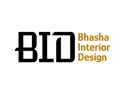 Bhasha interior design graphic design logo