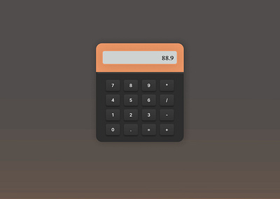 Calculator UI Design app branding calculator challenge day4 design graphic design illustration logo typo typography ui uidesign ux