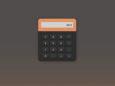 Calculator UI Design app branding calculator challenge day4 design graphic design illustration logo typo typography ui uidesign ux