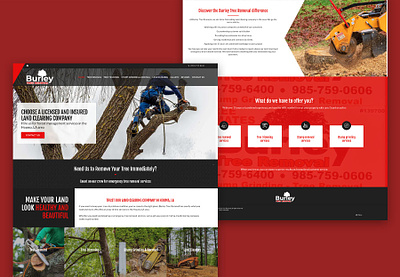 Tree Company Design landing page ui ux web web design