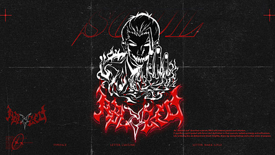 ABLAZED SOUL WITH LETTERING CUSTOME ablaze art branding dark design fire graphic graphic design illustration man soul vector