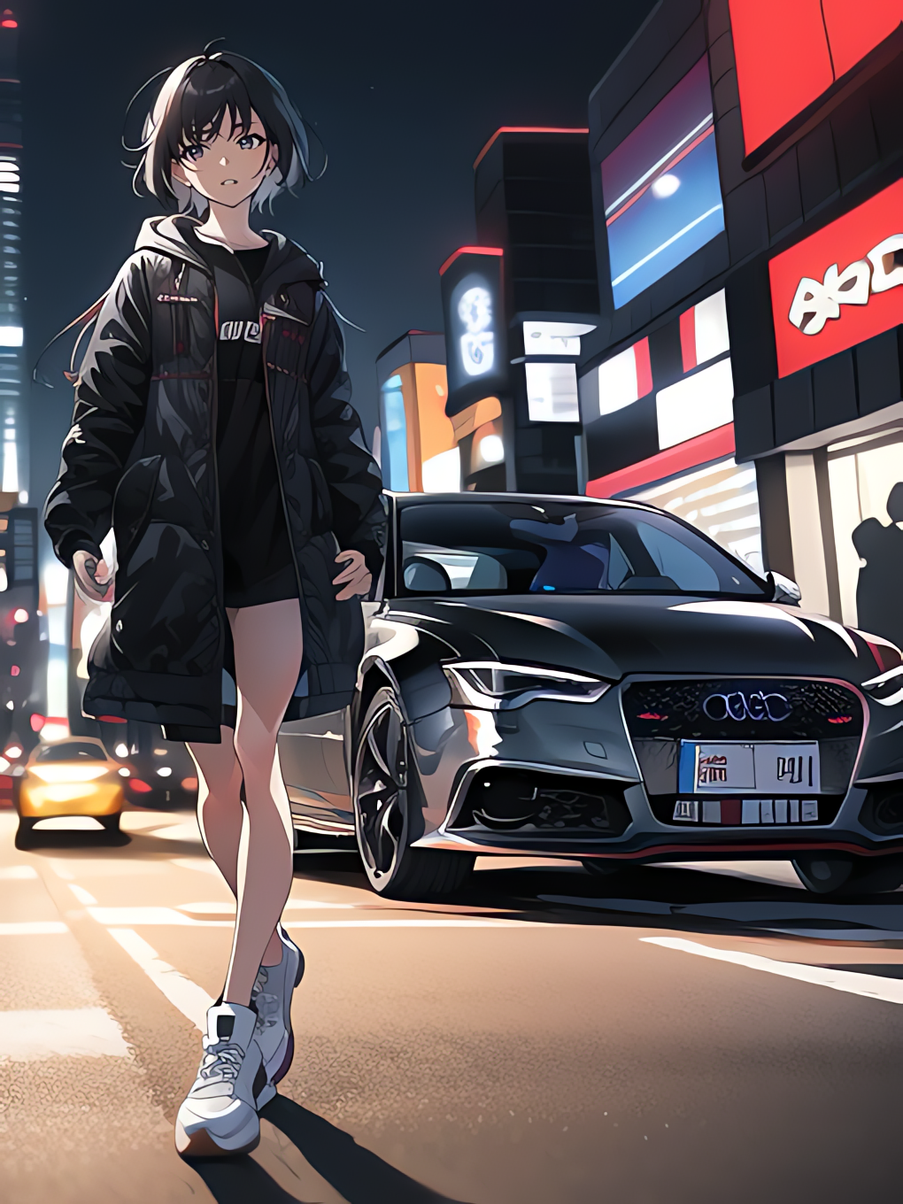 Example of on the night city