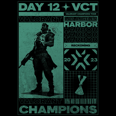 Valorant Champions 2023 - Day 12 art artwork design poster valorant