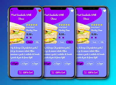 Online Food Delivery App Design(UI) Part 2. app dailyui design foodapp online food app ui