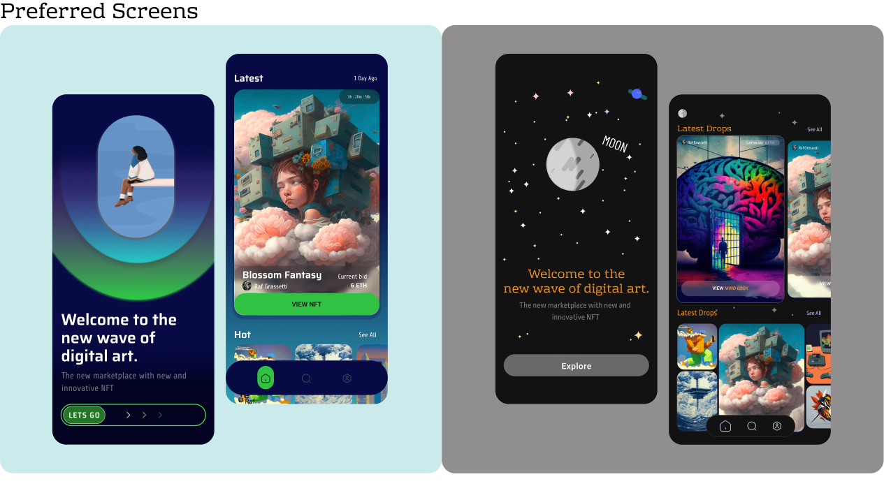 Moon NFT Marketplace by Breanna DeLoach on Dribbble