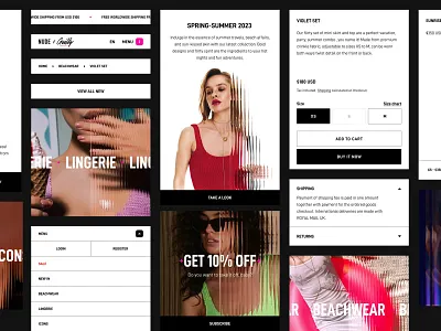 Mobile Parts branding e commerce mobile shopify ui