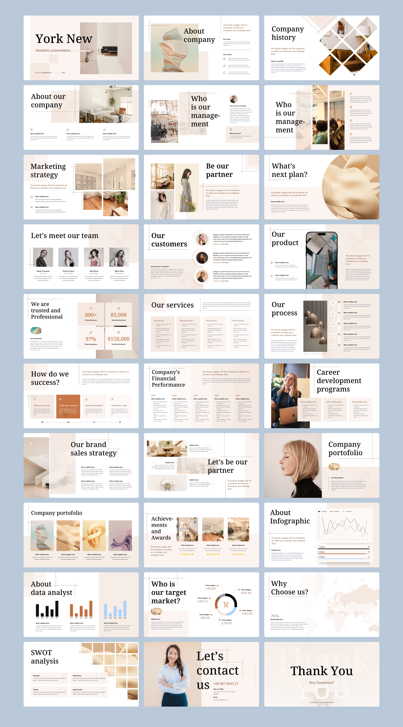 York New - Aesthetic Presentation Templates by Bayu Apriansyah on Dribbble