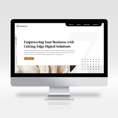 7 Magnolia Site Design design digital typography ui ux web website