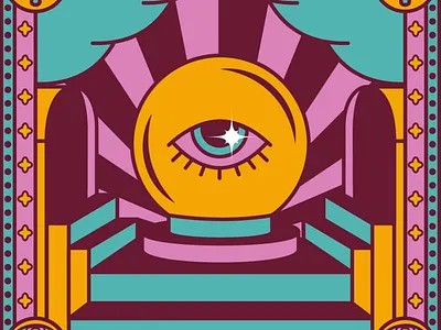 Crystal Ball Animation branding crystalball design designer drawing graphic design graphics icon illustration logo vector