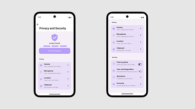 privacy and security settings dailyui design figma graphic design ui ux