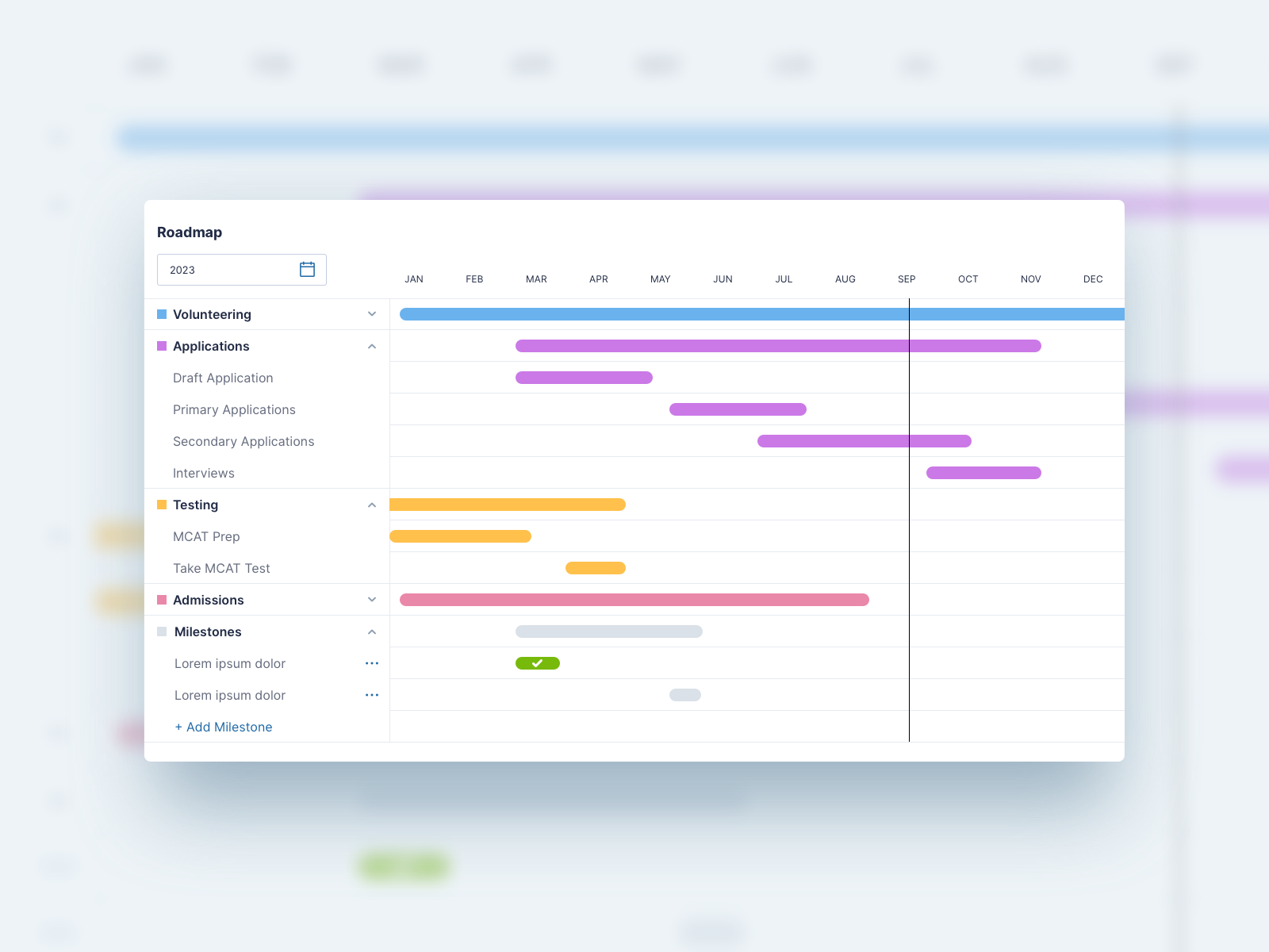 Example of Roadmap Feature