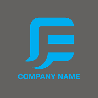 E and F Modern Logo Design alphabet brand branding creative design e f font graphic design icon illustration label letter logo modern portrait shape symbol typography vector