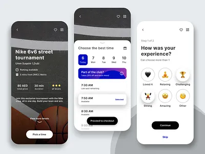 Sports Booking App Design-UIDesignz app dashboard design graphic design mobile app design ui ux