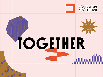 Together collage design geometry illustration layout pattern texture type
