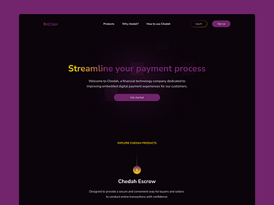 Chedah website ui ui design uiux ux webdesign