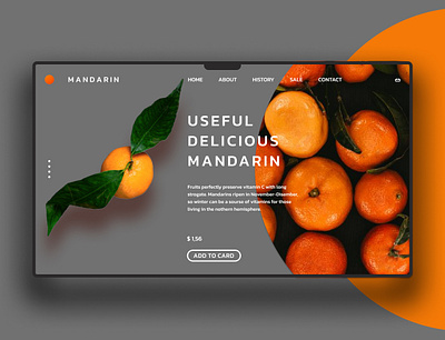 Mandarin home page design mandarin ui ux uxuidesign