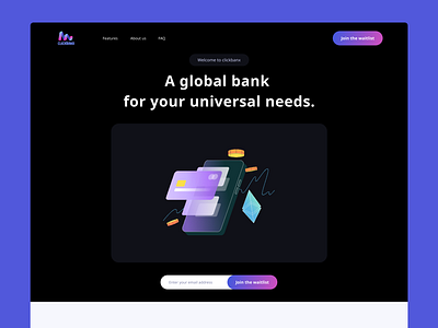 Clickbanx Website design ui ui design uiux webdesign