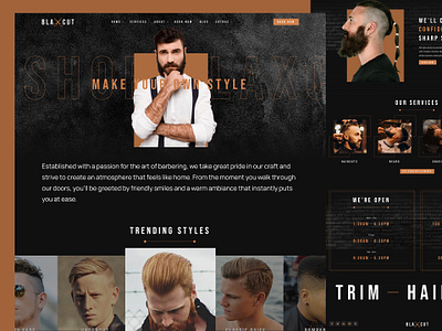 Barbershop Website Design shaves