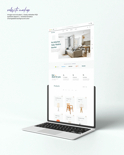 Furniture Landing page ui