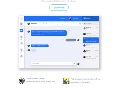Demo Figma chat app landing page branding design figma graphic design ui