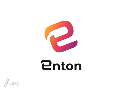 Enton - Logo Design(Unused) app logo best logo brand identity branding creative logo design gradient logo graphic design icon illustration logo minimal logo modern logo