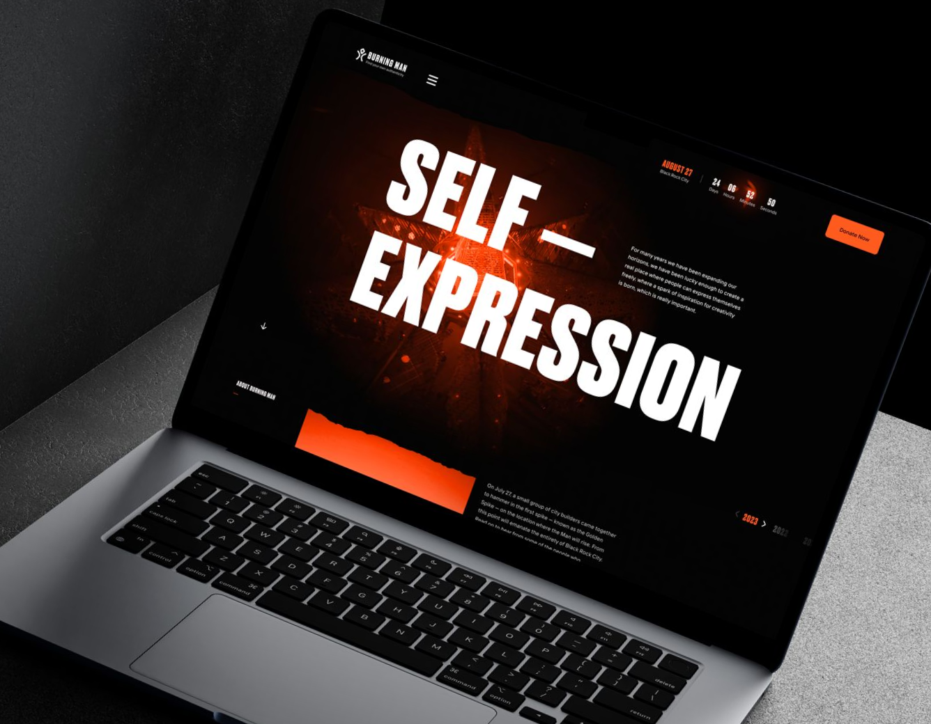 Burning Man Project branding burning man design redesign ui ux web