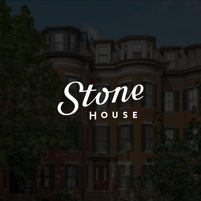 Stone House Branding brand branding custom type logo logomark script type