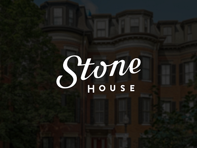 Stone House Branding brand branding custom type logo logomark script type