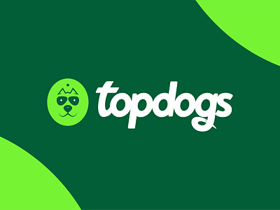 Topdogs branding dog walking graphic design logo